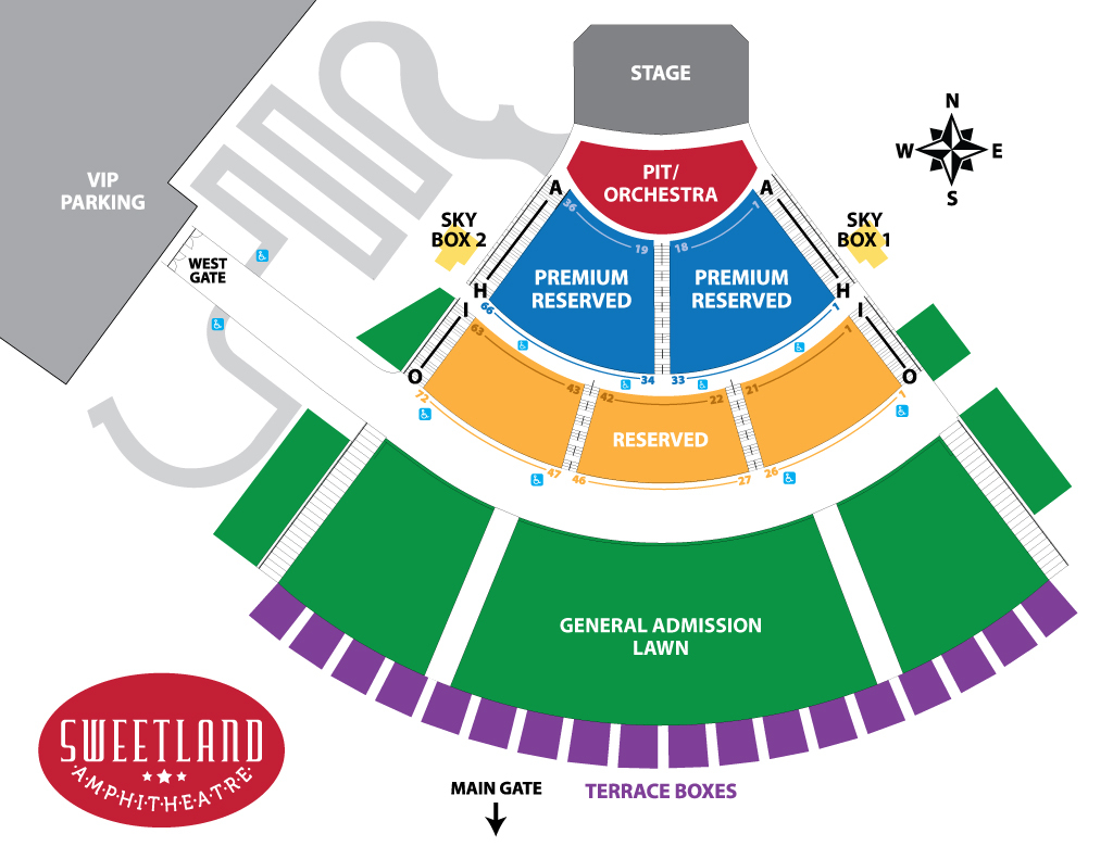 Sweetland Amphitheatre at Boyd Park Seating Chart Sweetland