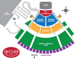 Sweetland Amphitheatre Seating Chart 2021