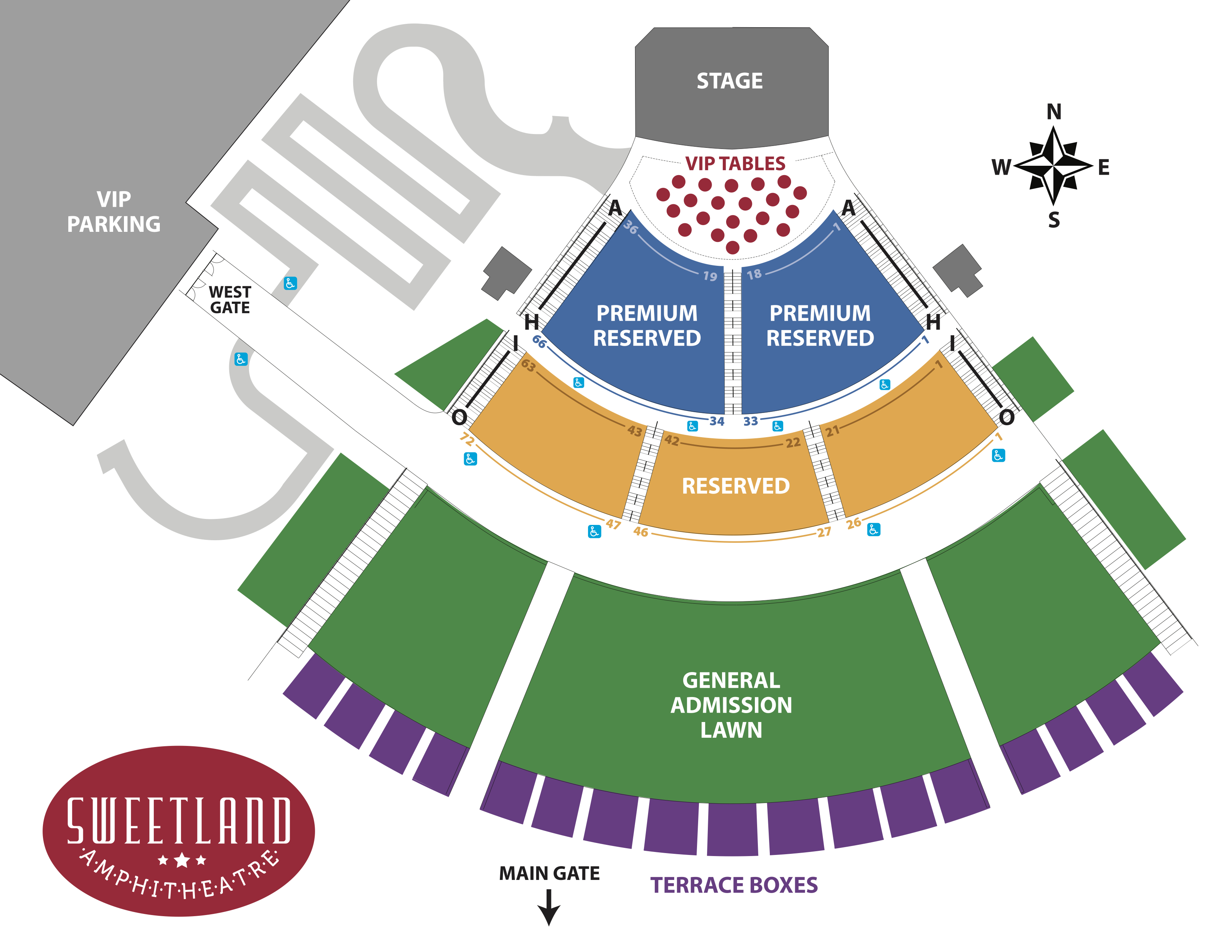SweetlandSeatingChart Sweetland Amphitheatre